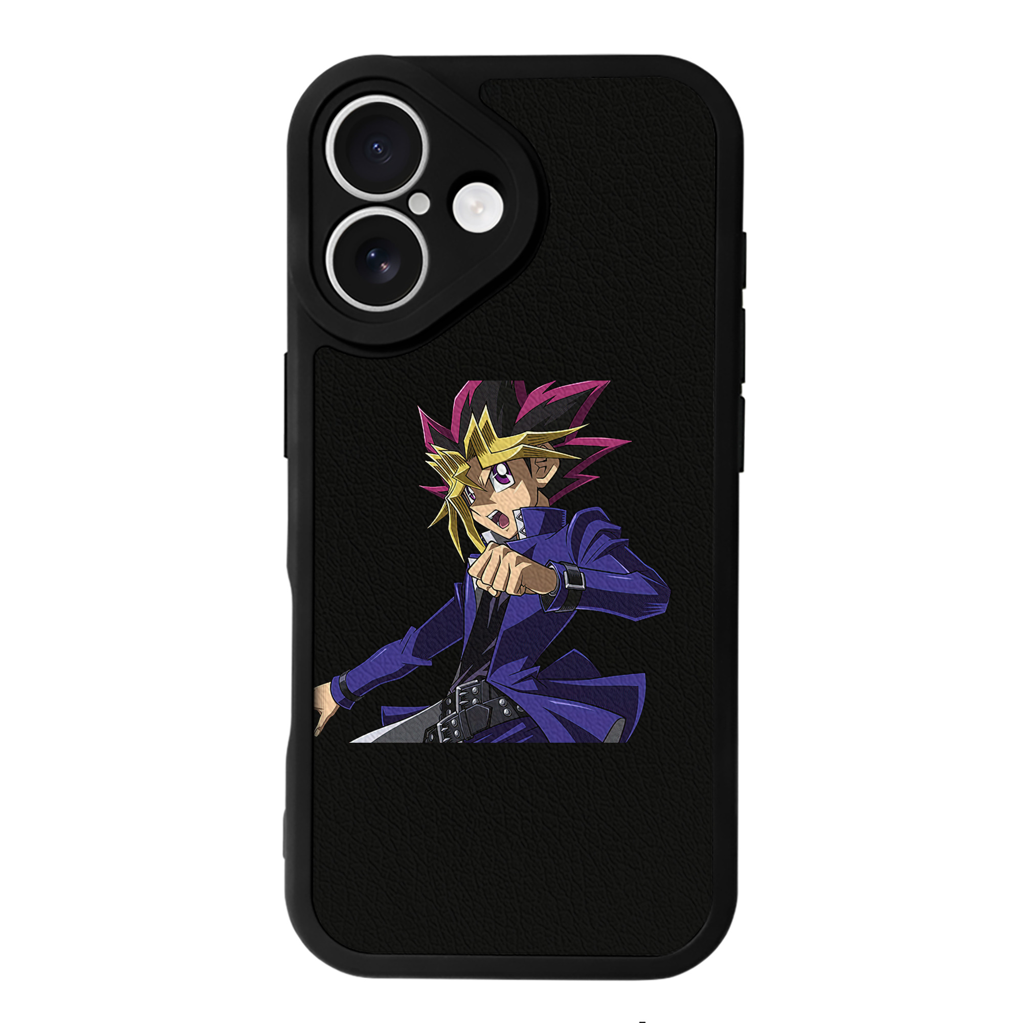遊☆戯☆王 Yu-Gi-Oh! 【iPhone 16シリーズ対応】シリコンスマホケース（レザー調） 材質：シリコン
